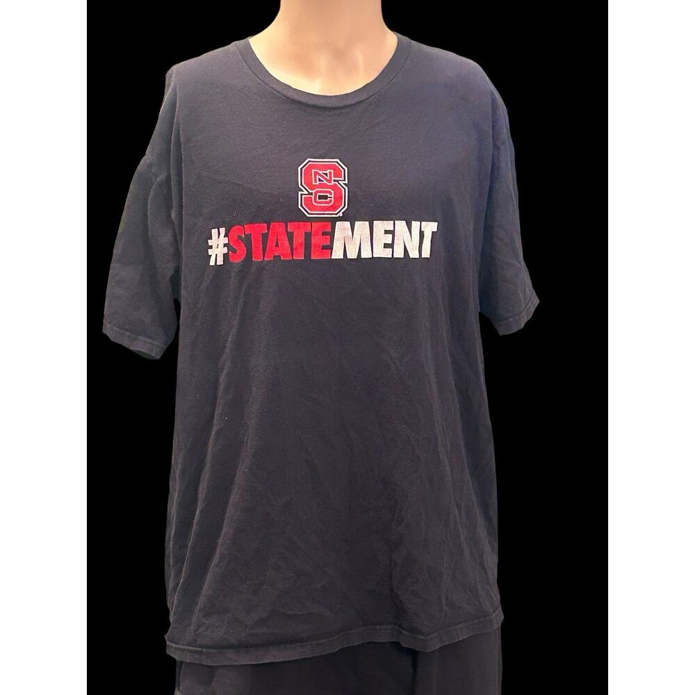 NC State Wolfpack #STATEMENT Student Athlete Adidas XL Black T-Shirt Extra Large